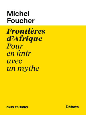 cover image of Frontières d'Afrique